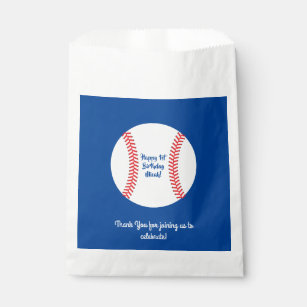 Baseball Cute Sports Kid's Birthday Party Favor Bag