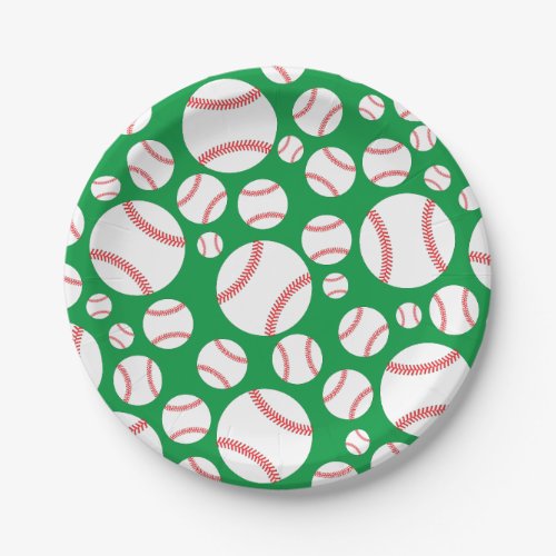 Baseball Cute Sports Kids Birthday Party Paper Plates