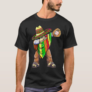 Baseball Dabbing De Mexican Poncho Mayo Cinco T-Shirt