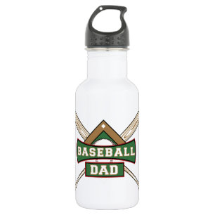 Baseball Dad 32 oz. Stainless Steel Water Bottle
