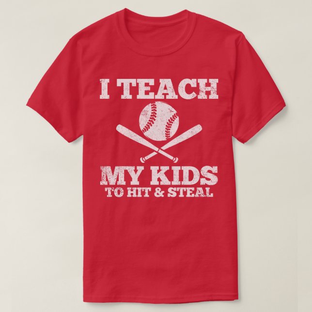 Baseball Dad Baseball Mom T-Shirt (Design Front)