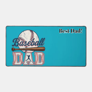 Baseball Dad. Best Dad! Personalized Desk Mat