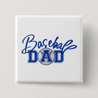 Baseball DAD blue Button