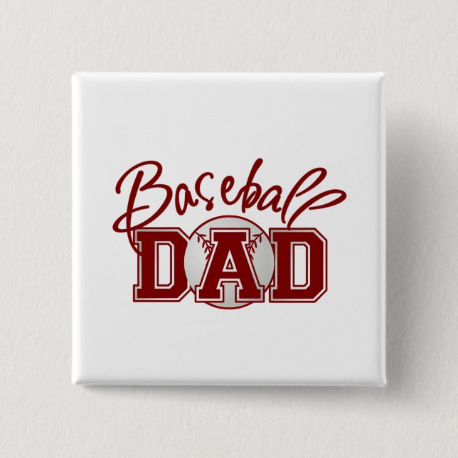 Baseball DAD Button (Front)