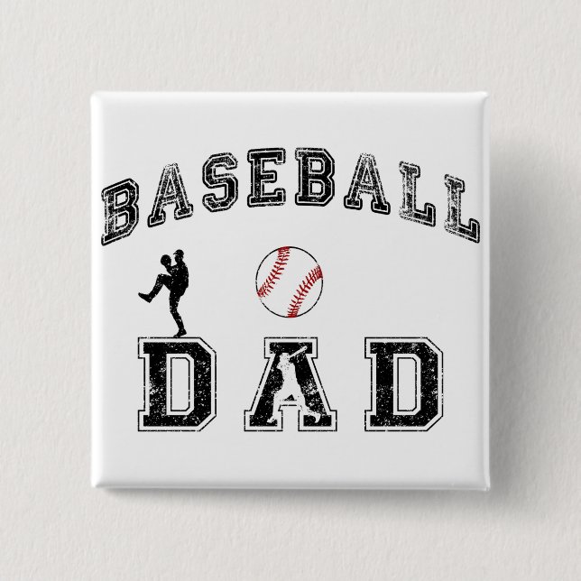 Baseball Dad Button (Front)