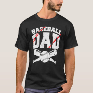 Baseball Dad Daddy Papa Apparel Dad Baseball Fathe T-Shirt