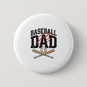Baseball Dad Distressed Vintage Engraving Shirt De Button