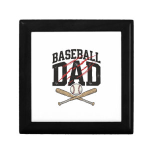 Baseball Dad Distressed Vintage Engraving Shirt De Gift Box