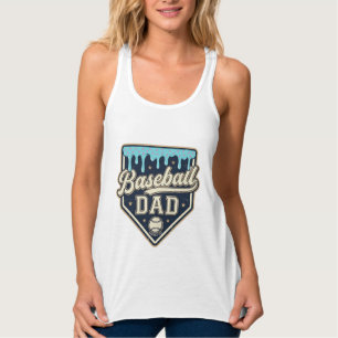 Baseball Dad Drippy Home Plate Vintage Vector Desi Tank Top