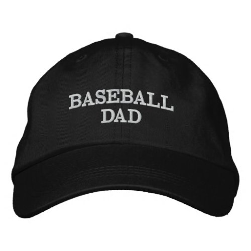 Baseball Dad Embroidered Cap Sports Theme  Embroidered Baseball Cap