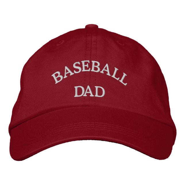Baseball Dad Embroidered Hat (Front)