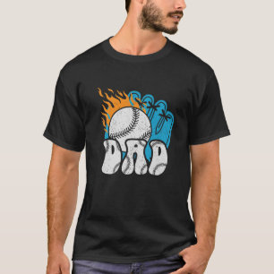Baseball Dad Father Daddy Baseball T-Shirt