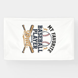 Baseball Dad Favorite Player Vintage Shirt Design_ Banner