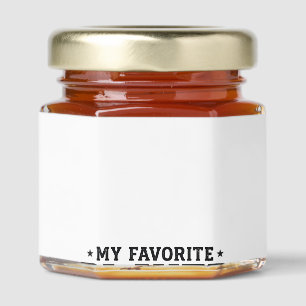 Baseball Dad Favorite Player Vintage Vector Design Honey Jar Favors