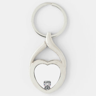 Baseball Dad Favorite Player Vintage Vector Design Keychain