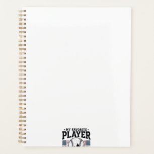 Baseball Dad Favorite Player Vintage Vector Design Planner