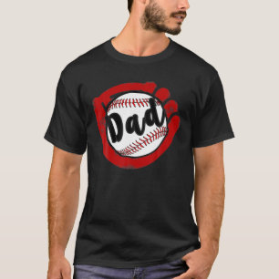 Baseball Dad For Baseball Softball Mom T-Shirt