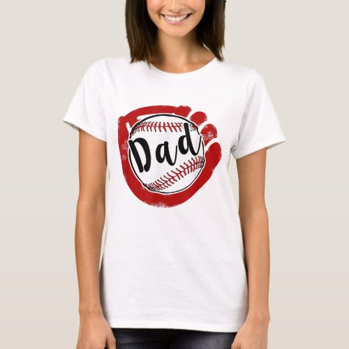 Baseball Dad for Baseball Softball Mom T_Shirt