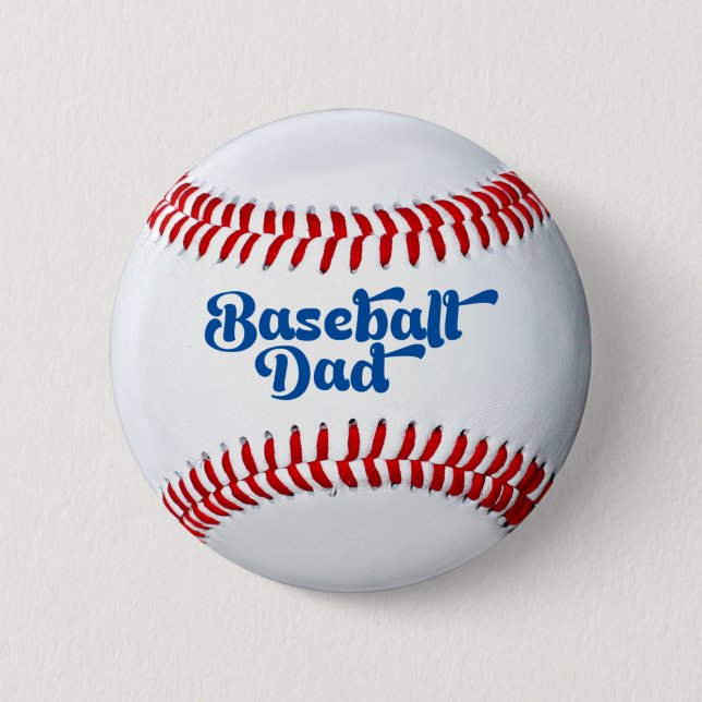 Baseball Dad Gift Button (Front)