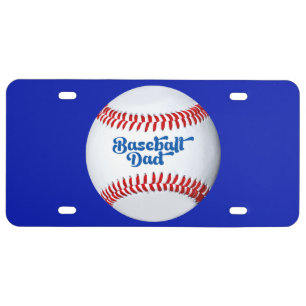 Baseball Dad Gift Idea Theme License Plate
