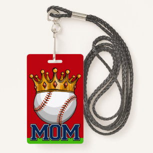 Baseball DAD Lanyard Badge - See Back