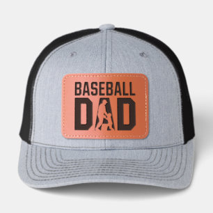 Baseball Dad Leather Patch Hat