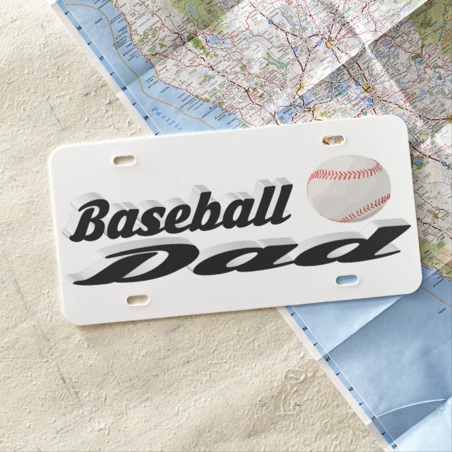 Baseball Dad License Plate (In Situ)