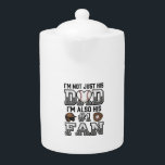 Baseball Dad Number 1 Fan Vintage Shirt Design_1 Teapot<br><div class="desc">Baseball Dad Number 1 Fan Vintage Shirt Design_1</div>