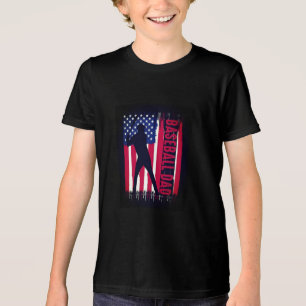 Baseball Dad Patriotic American Flag 2025  Tri-Ble Tri-Blend Shirt