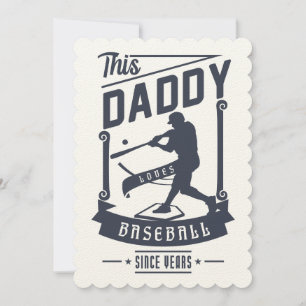 Baseball Dad - Personalized - Birthday Card