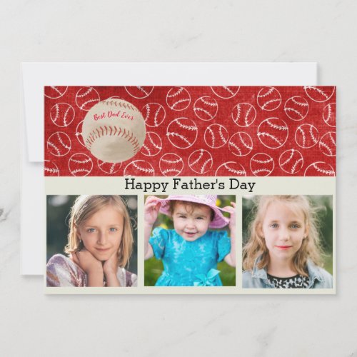 Baseball Dad Photo Card