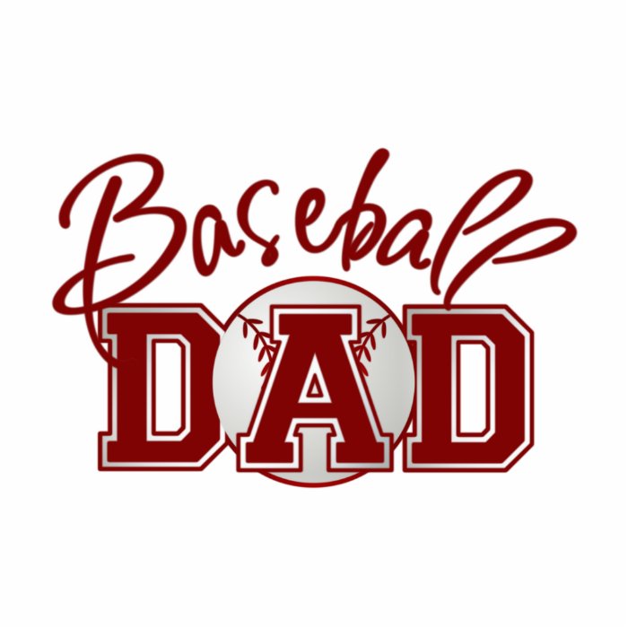 Baseball DAD Photo Cutout