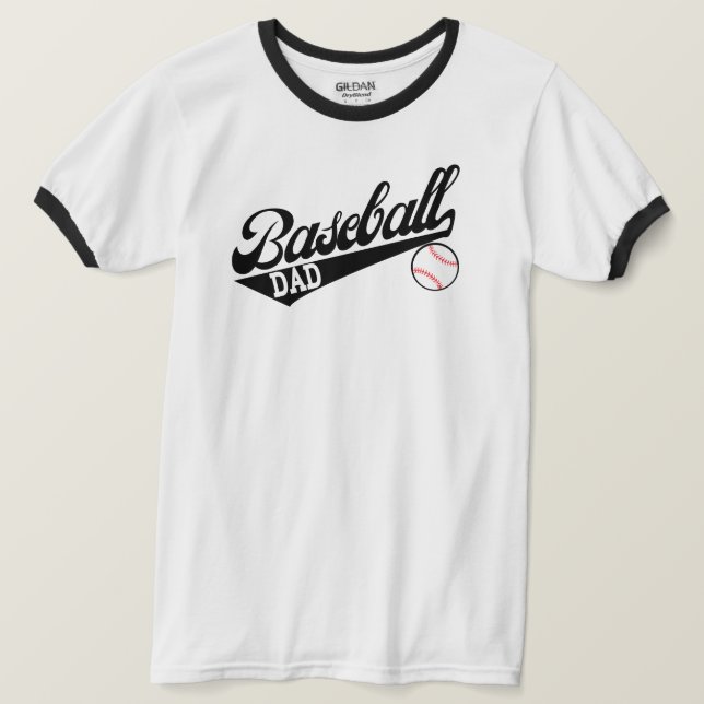 Baseball Dad Shirt Custom Baseball Gifts for Dad (Design Front)
