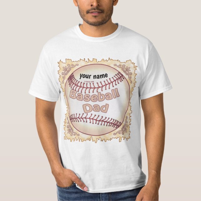 Baseball Dad  T-Shirt (Front)