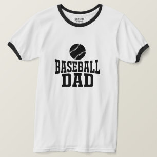 Baseball Dad T-Shirt Custom Baseball Tee for Dad