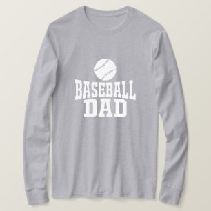 Baseball Dad T-Shirt Custom Baseball Tee for Dad