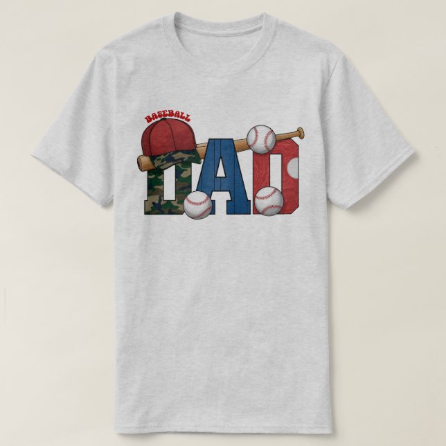 ⚾ Baseball Dad T-Shirt - Proud & Sporty Design (Design Front)