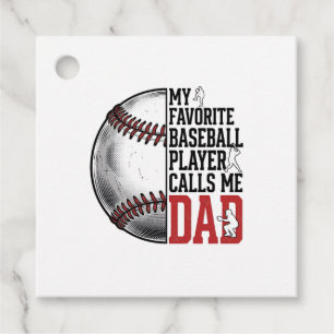 Baseball Dad Vintage Engraving Graphic T-Shirt_1 Favor Tags