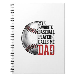 Baseball Dad Vintage Engraving Graphic T-Shirt_1 Notebook