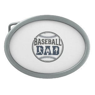Baseball Dad Vintage Engraving Shirt Design_1 Belt Buckle