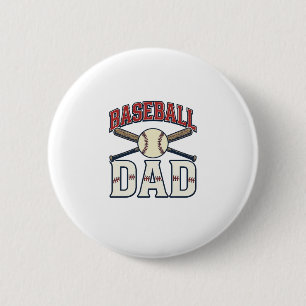 Baseball Dad Vintage Engraving Shirt Design_1 Button