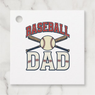 Baseball Dad Vintage Engraving Shirt Design_1 Favor Tags