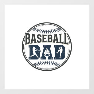 Baseball Dad Vintage Engraving Shirt Design_1 Floor Decals