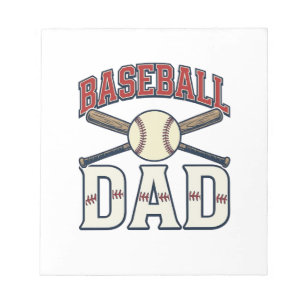 Baseball Dad Vintage Engraving Shirt Design_1 Notepad