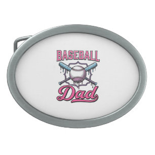 Baseball Dad Vintage Engraving T-Shirt Design (2)_ Belt Buckle
