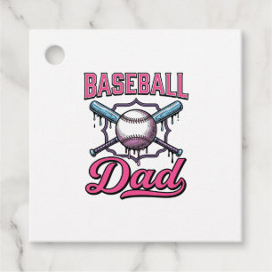 Baseball Dad Vintage Engraving T-Shirt Design (2)_ Favor Tags