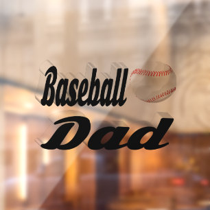 Baseball Dad Window Cling
