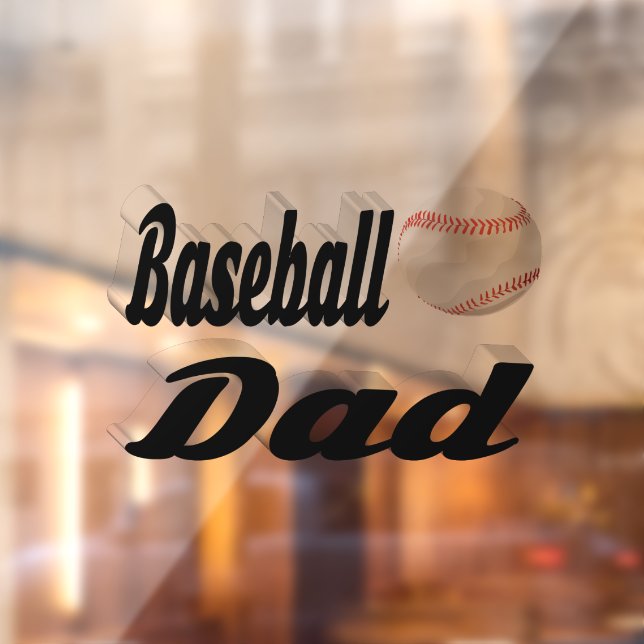 Baseball Dad  Window Cling (Sheet 2)