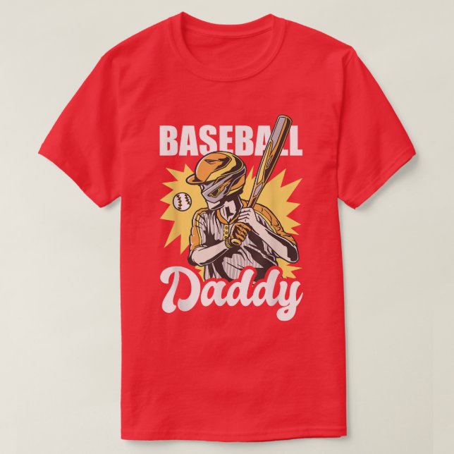 Baseball Daddy for Father's Day  T-Shirt (Design Front)