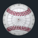 Baseball Dart Board<br><div class="desc">Perfect for the man cave, this customizable dart board is done with graphics that look like a big baseball. Customize to add any text you want. Perfect gift idea for the man who loves games.</div>